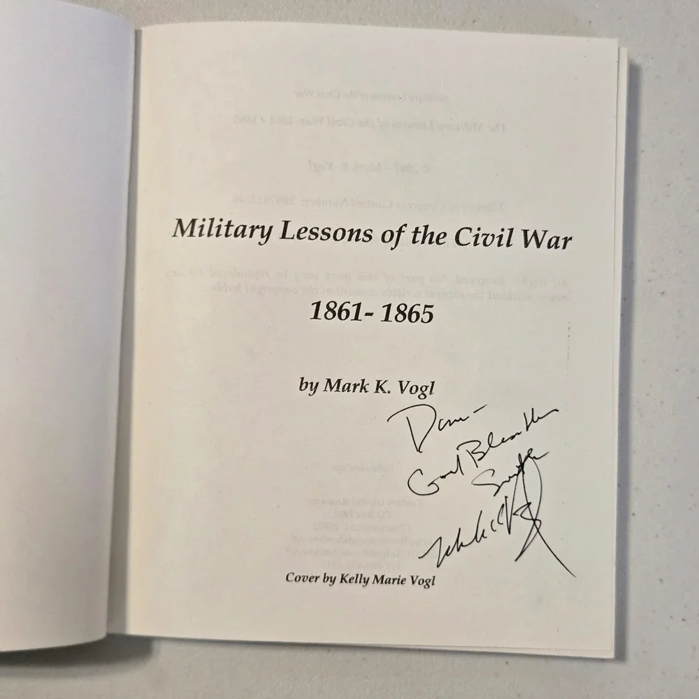 History Tactics Signed Mark Vogl Book Military‎ Lessons Of The Civil War PPB USA